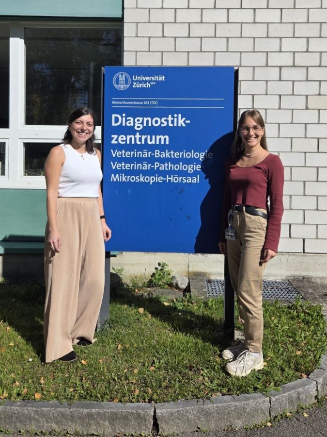 Welcome photo of Delia Onorini and Dominique Eggenberger (from left to right)